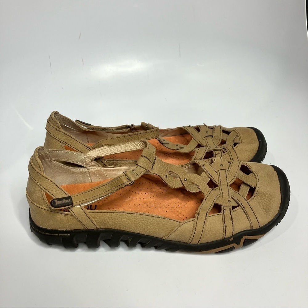 Jambu Xterra air vent 360 sandals tan leather size 10